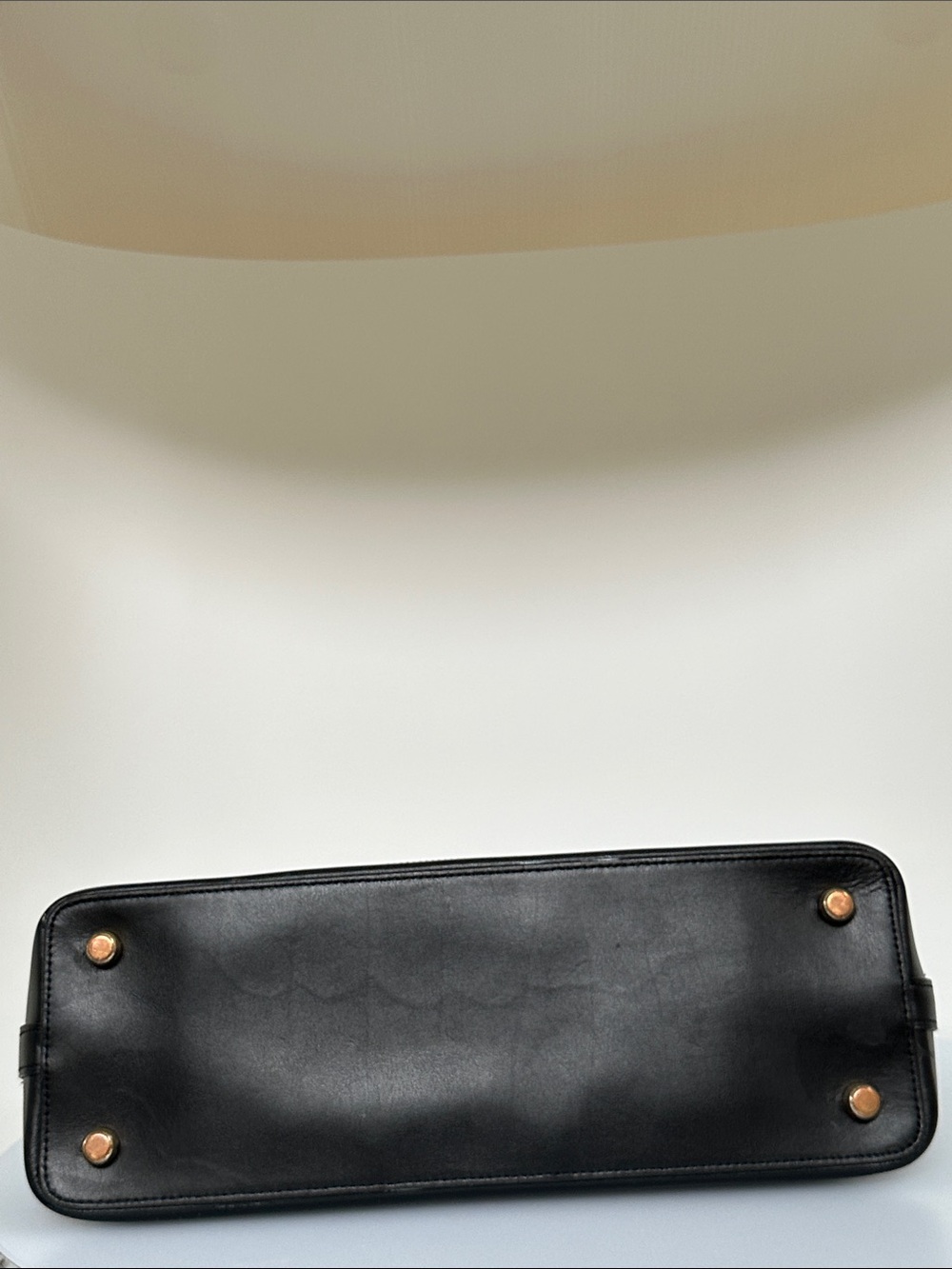 Coach Black Patent Leather Dome Satchel with Gold Hardware - Picture 4 of 6